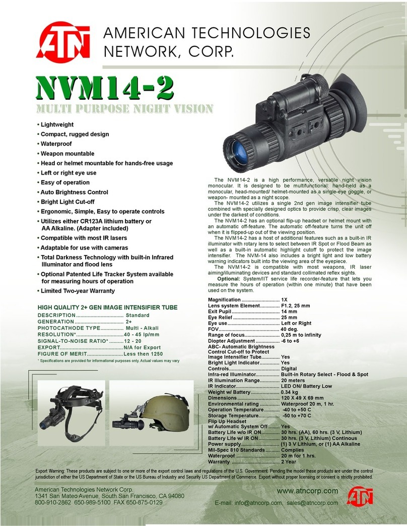 ATN Multi Purpose Night Vision NVM 14-2 User manual