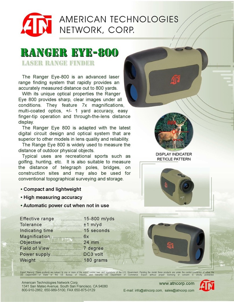 ATN Laser Range Finder Ranger Eye-800 brochure