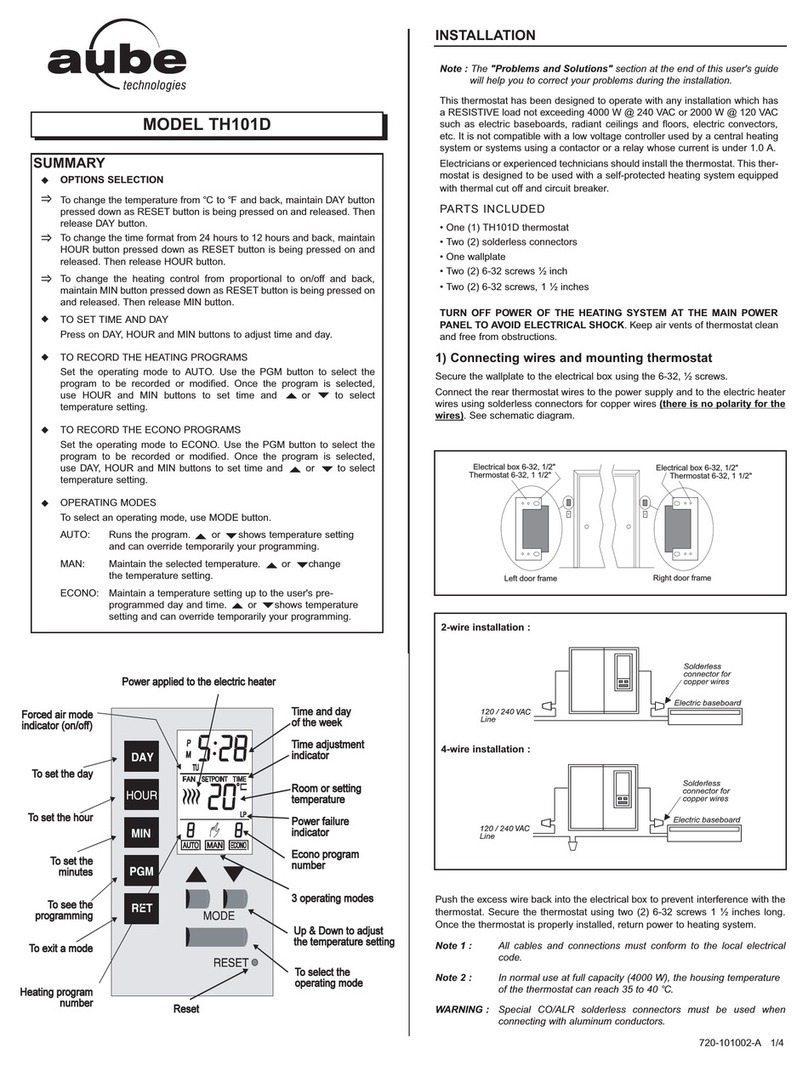 Aube Technologies TH101D User manual