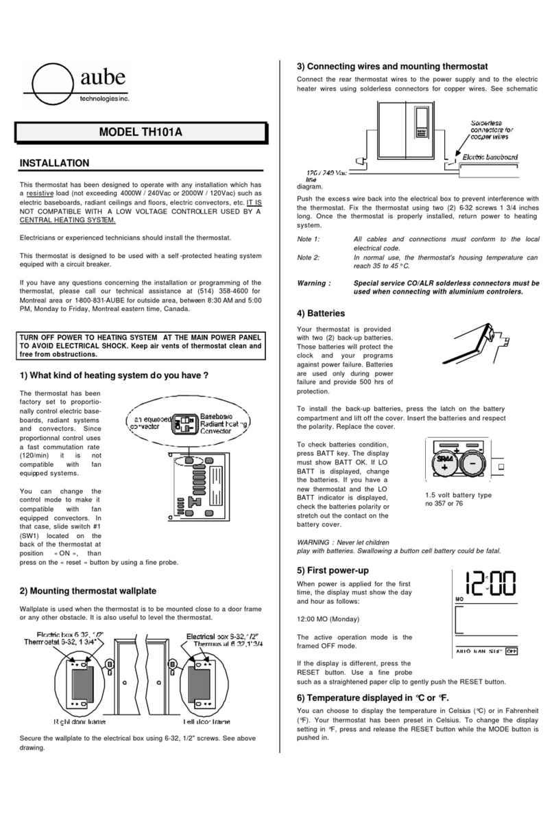 Aube Technologies TH101A User manual