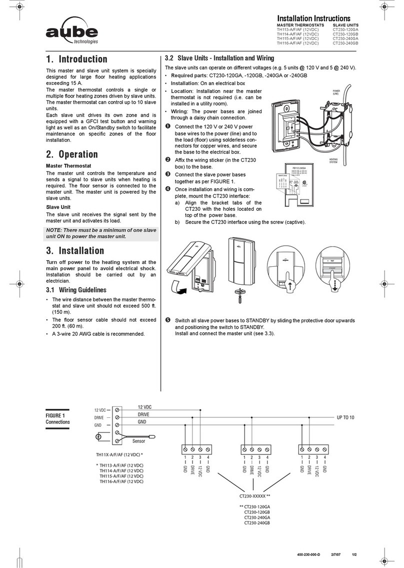 Aube Technologies TH115-A User manual