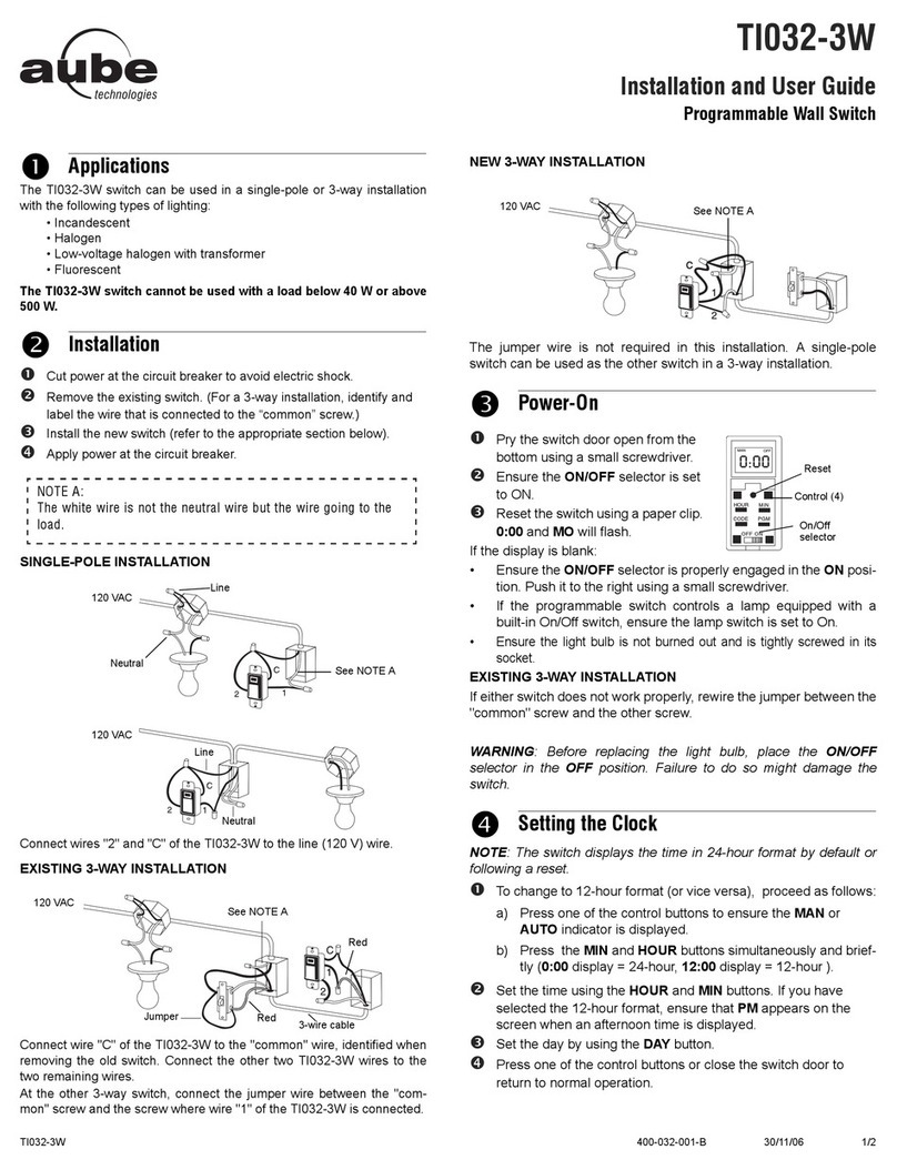 Aube Technologies TI032-3W User manual