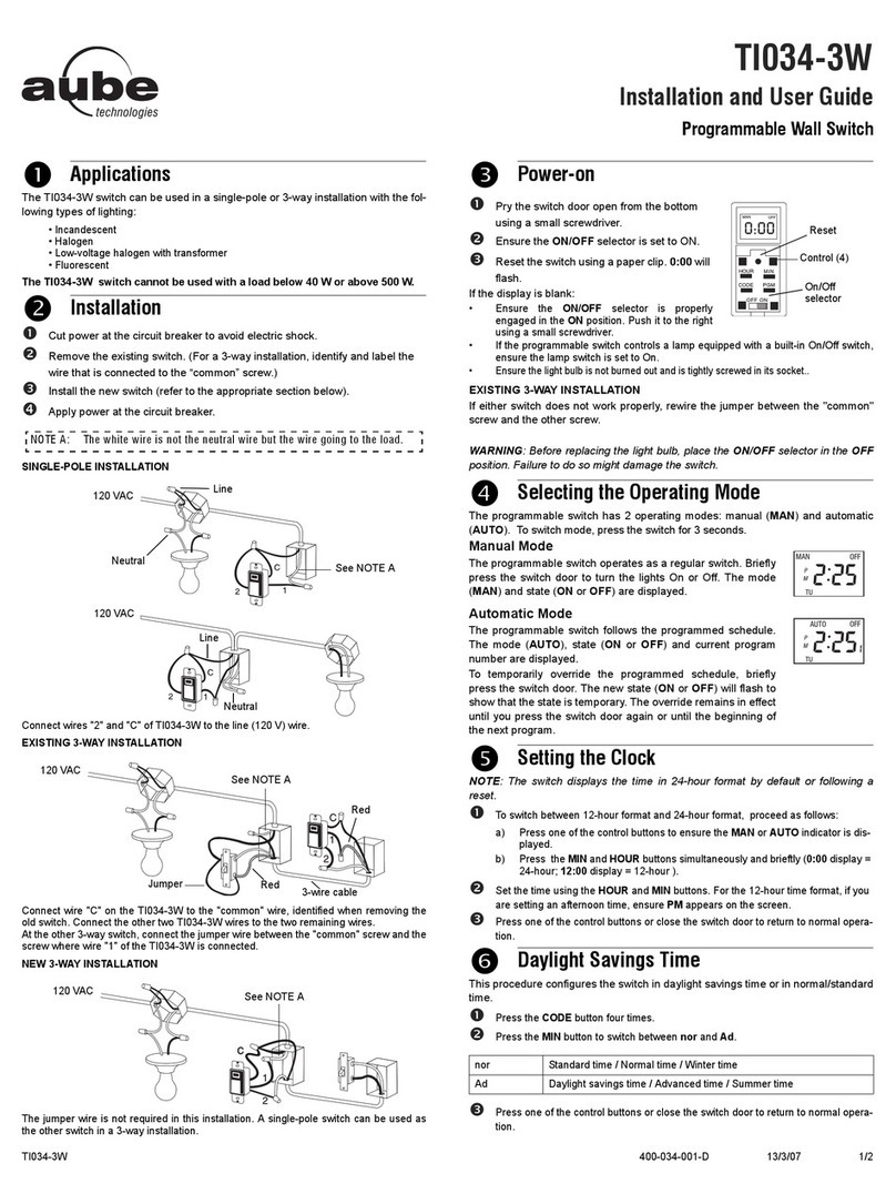 Aube Technologies TI034-3W User manual
