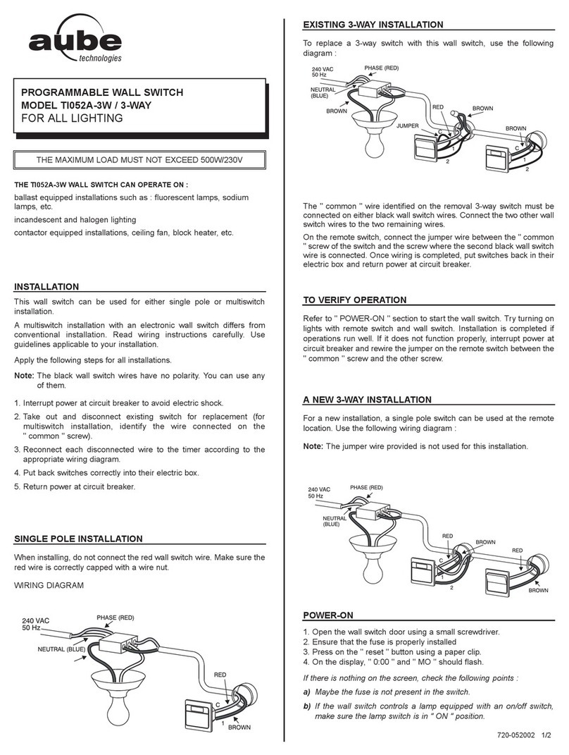Aube Technologies TI052A-3W User manual