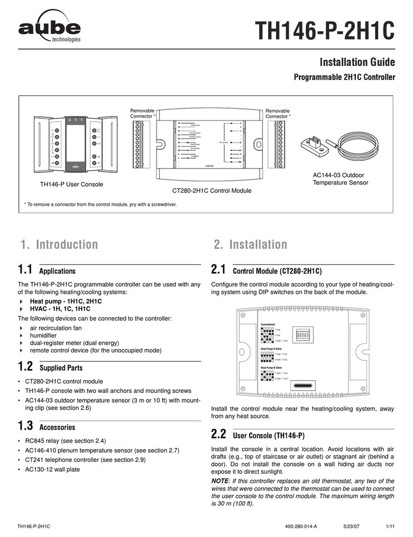 Aube Technologies TH146-P-2H1C installation guide
