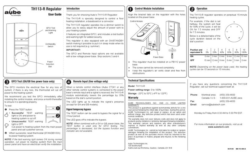 Aube Technologies TH113-R user guide