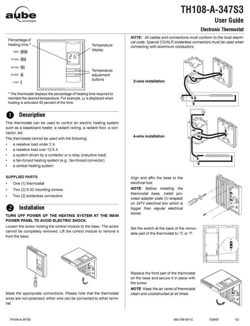 Aube Technologies TH108-A-347S3 User manual