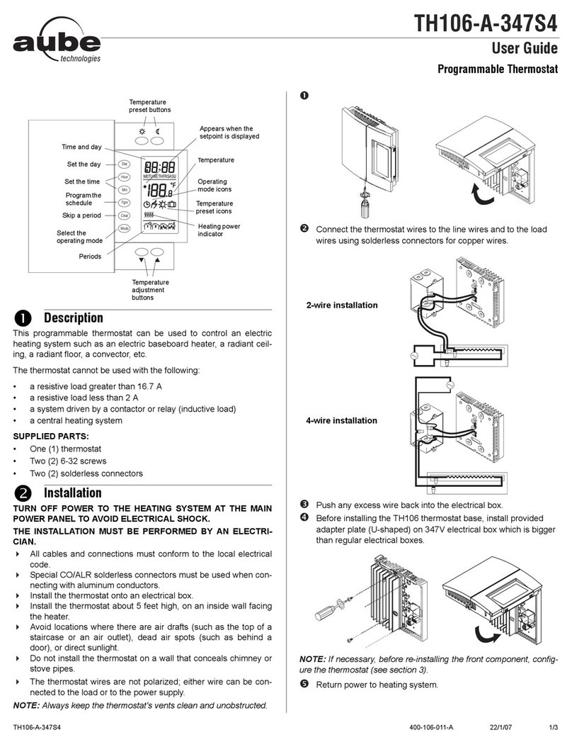 Aube Technologies TH106-A-347S4 User manual
