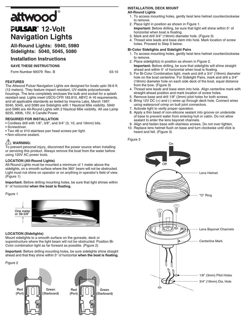 Attwood Pulsar 5040 User manual Attwood Pulsar 5040 User manual