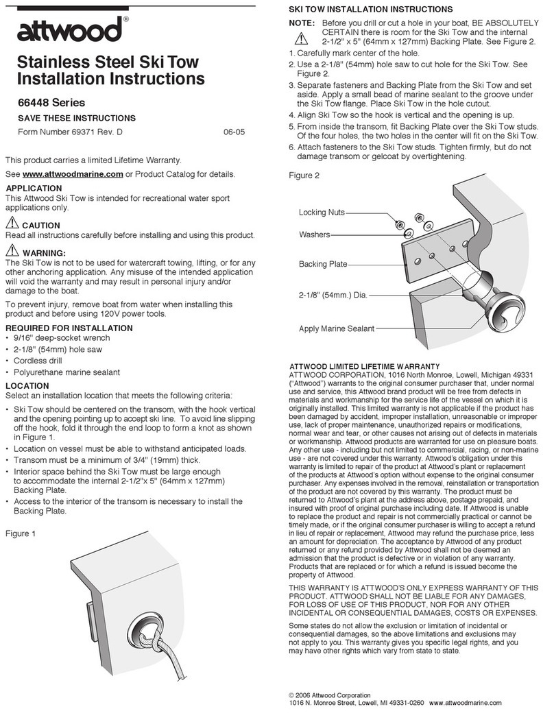 Attwood 66448 Series User manual