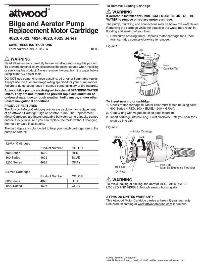 Attwood 4620 Series installation instructions Attwood 4620 Series installation instructions