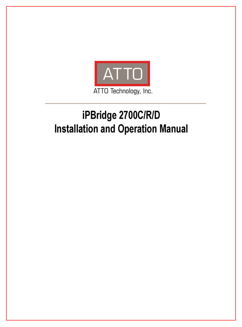 ATTO Technology iPBridge 2700C User manual