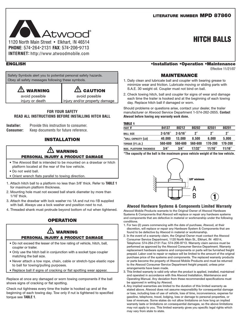 Atwood MPD 87860 user manual