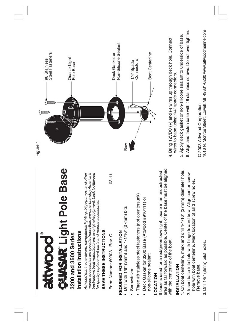 Attwood Quasar 3200 User manual