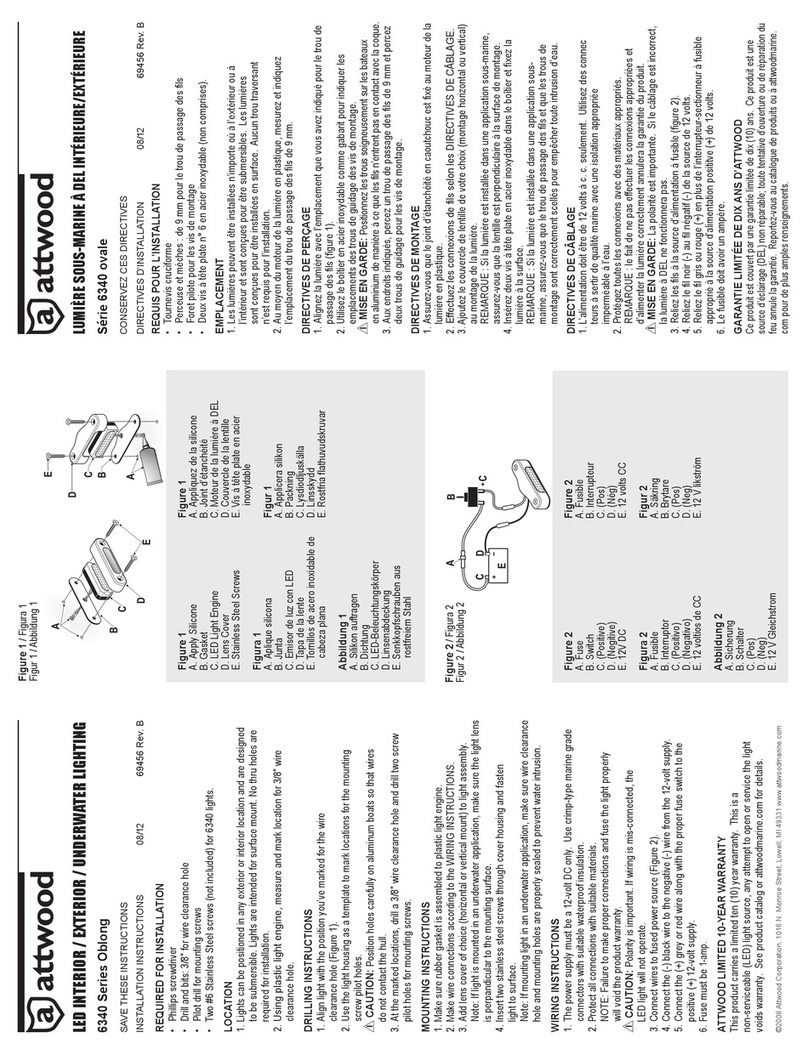 Attwood 6340 Series installation instructions