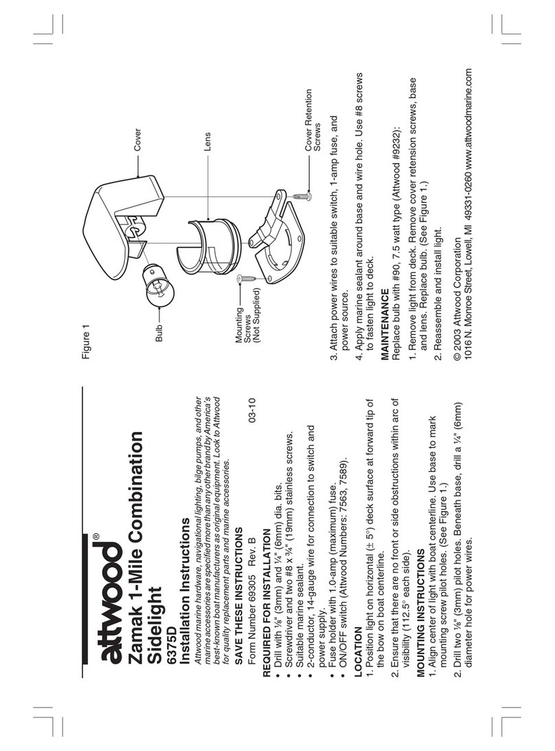 Attwood 6375D User manual
