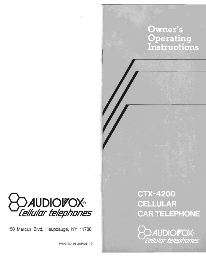 Audiovox CTX-4200 Operation manual