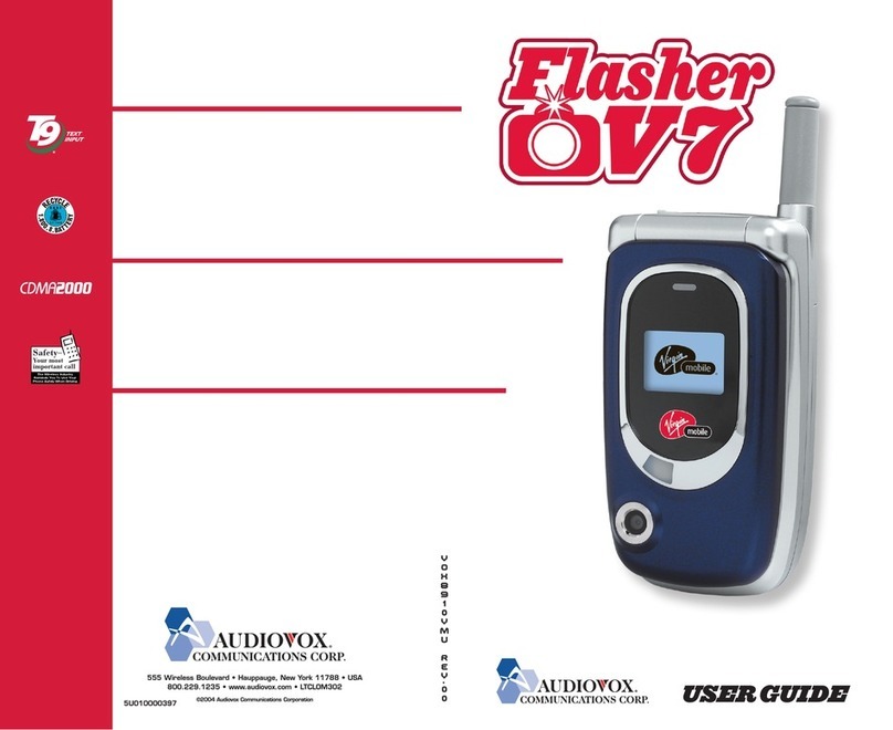 Audiovox Flasher OV7 User manual