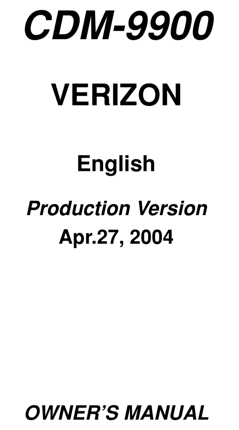 Audiovox Verizon CDM-9900 User manual
