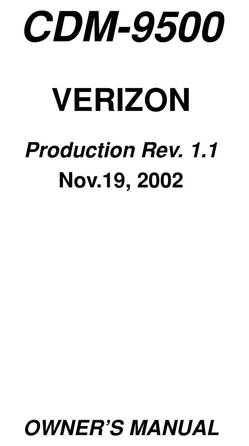 Audiovox Verizon CDM-9500 User manual