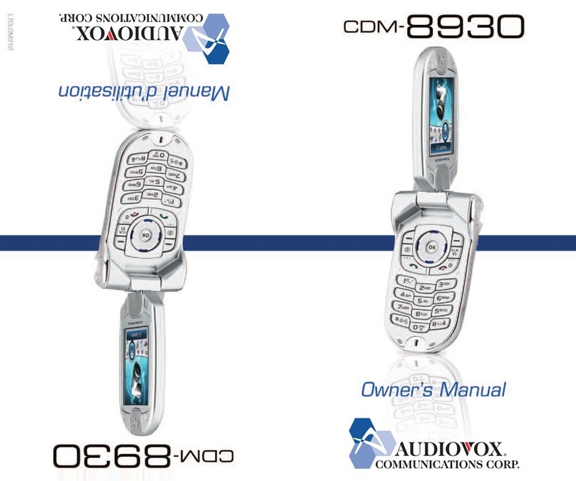 Audiovox CDM-8930 User manual