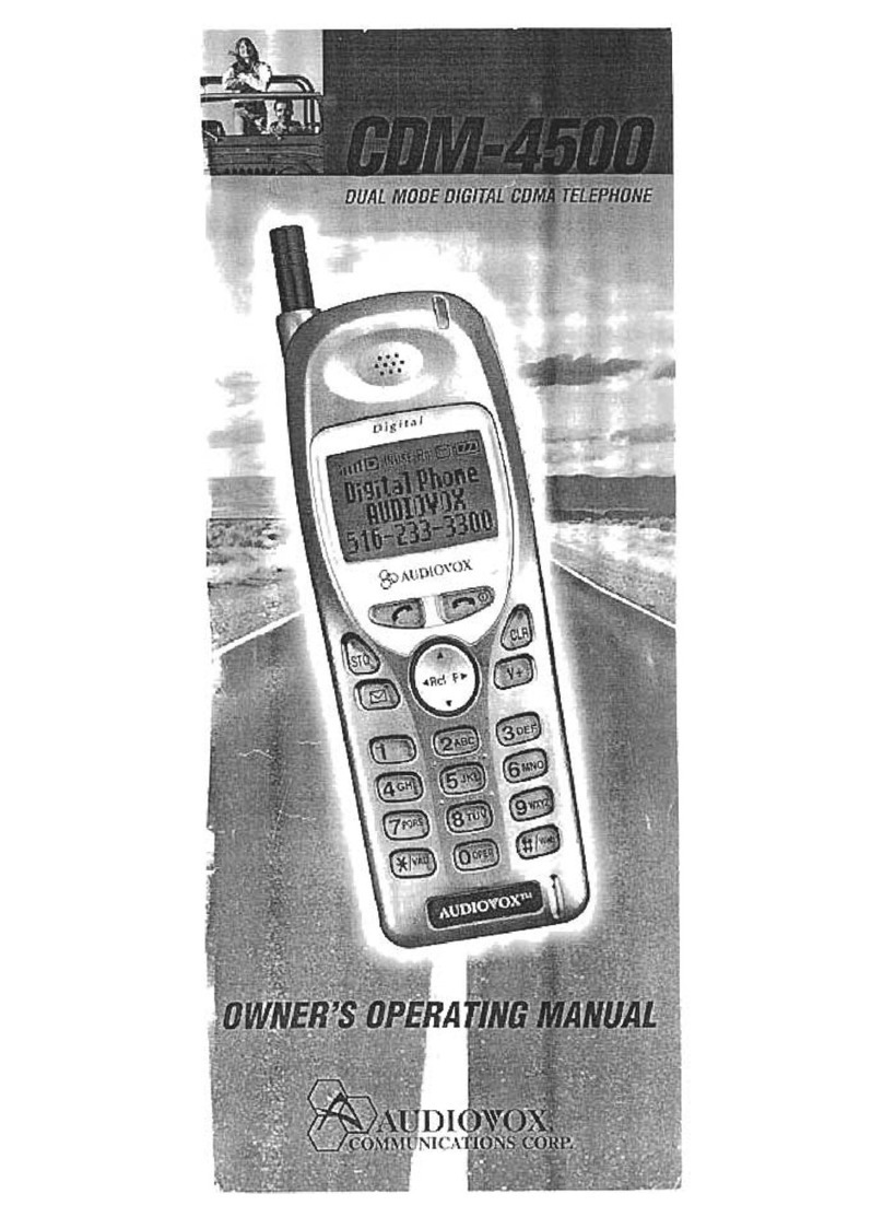 Audiovox CDM 4500 Owner's operating manual