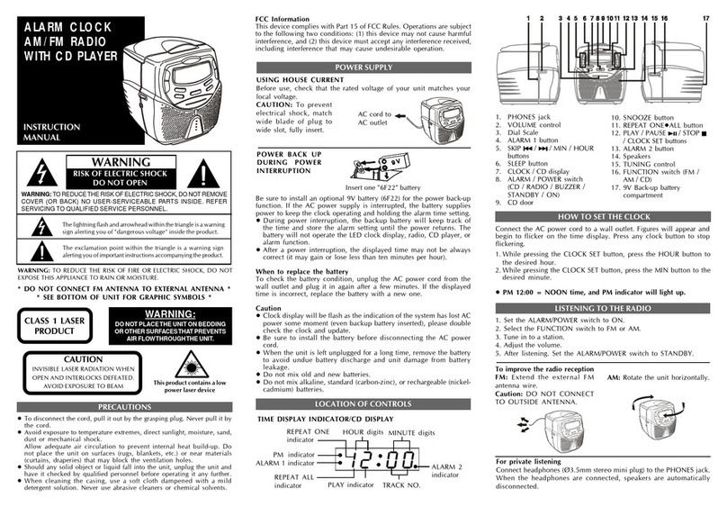 Audiovox Portable MP3 CD Player instruction manual