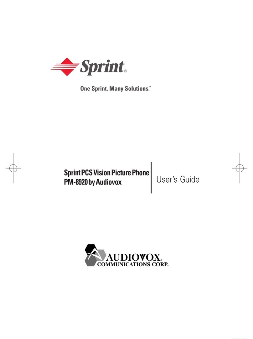 Audiovox Sprint PM-8920 User manual