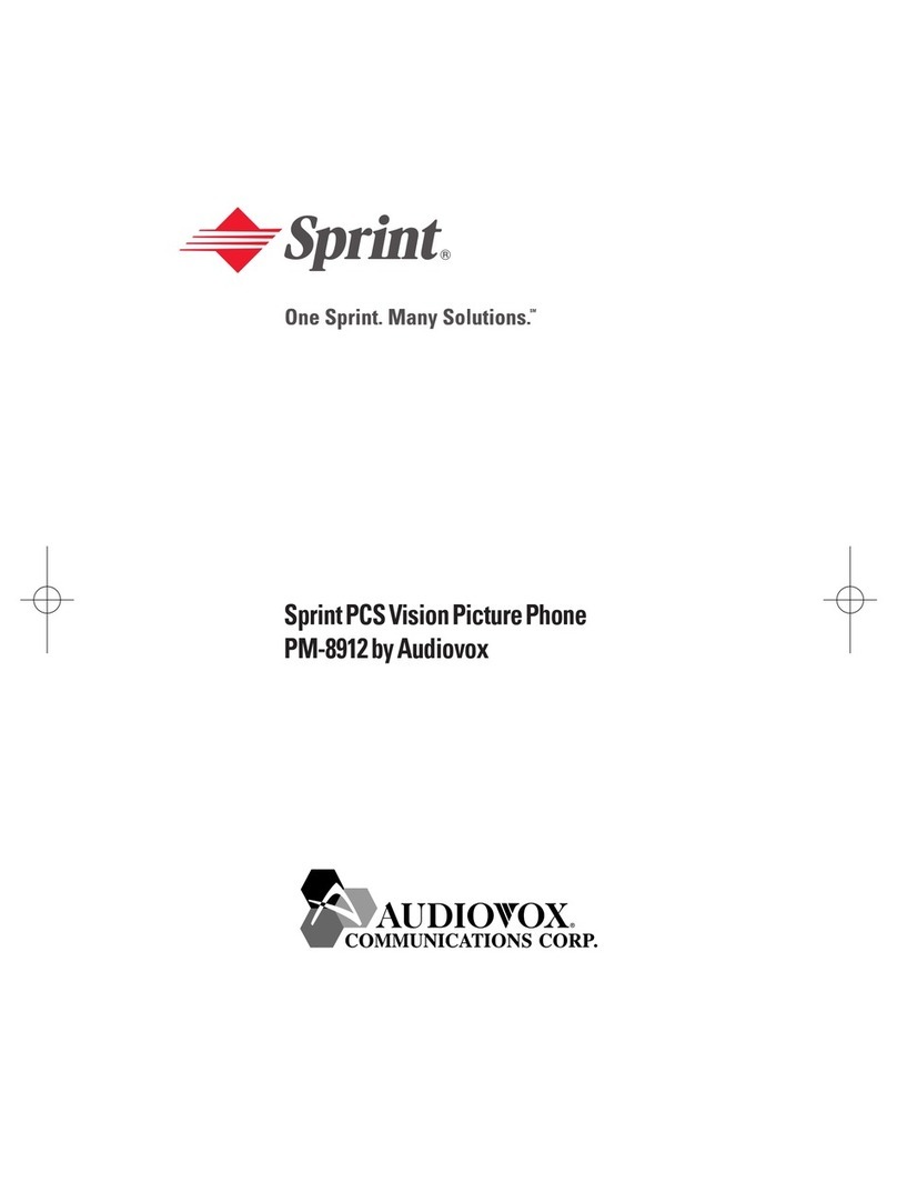 Audiovox Sprint PM-8912 User manual