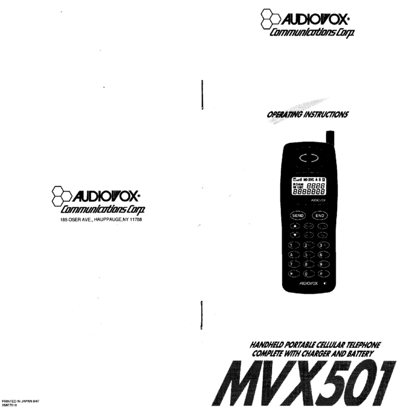Audiovox MVX501 User manual