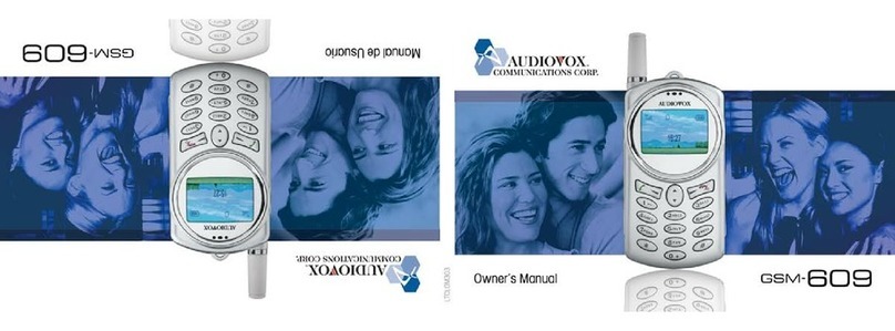 Audiovox GSM-609 User manual
