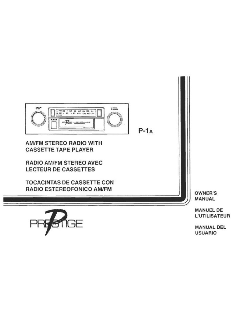 Audiovox Cassette Player User manual