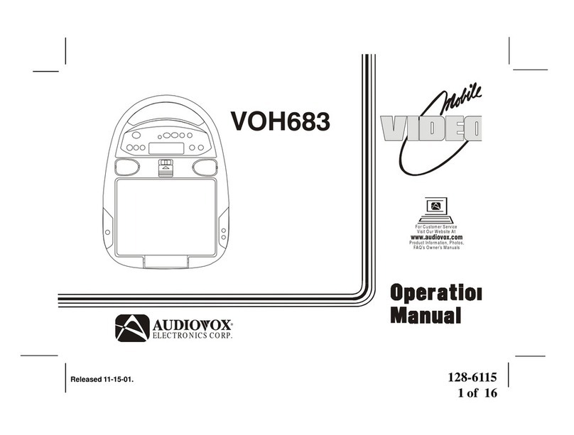 Audiovox VOH683 User manual