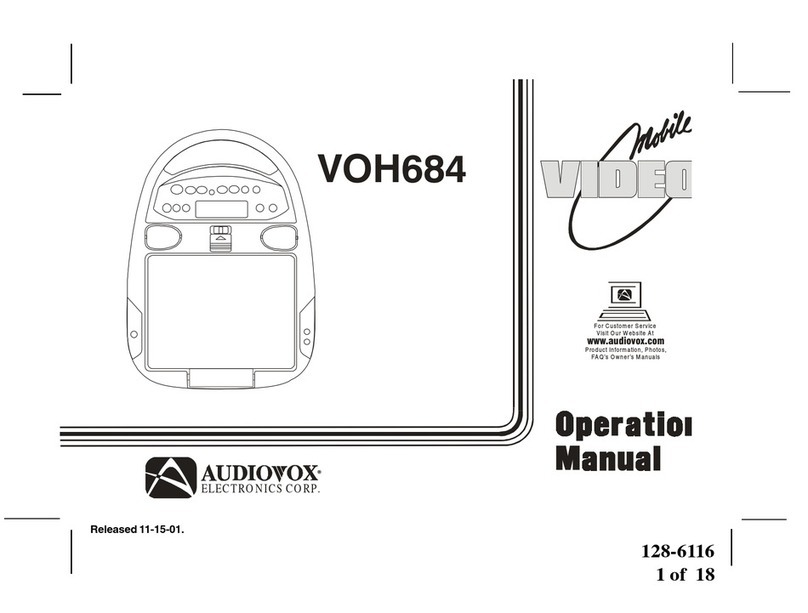 Audiovox VOH684 User manual
