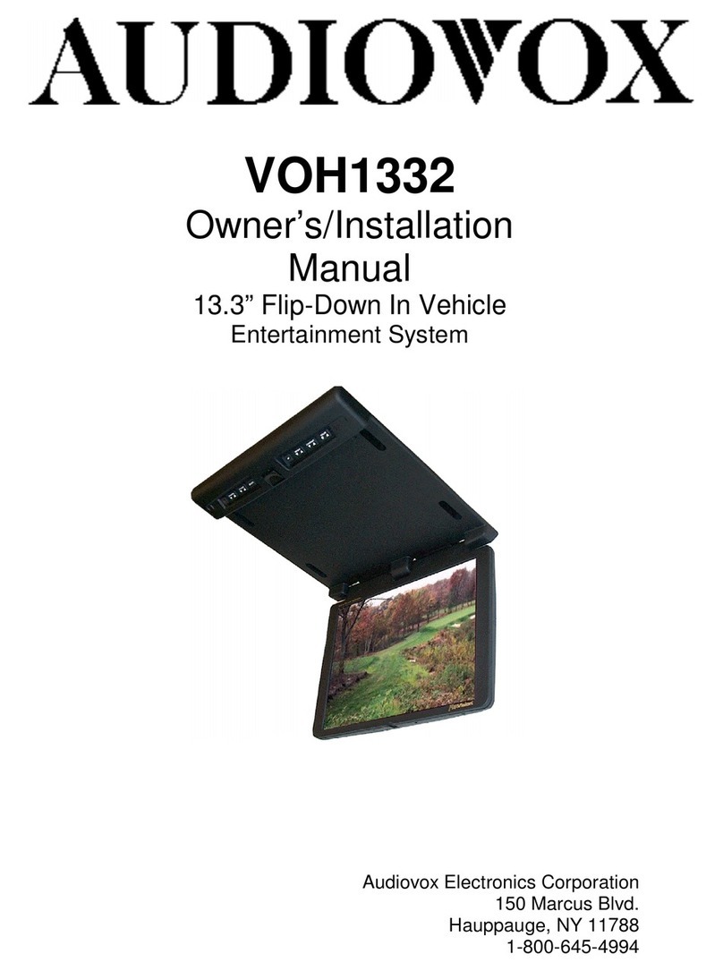 Audiovox VOH1332 Quick start guide