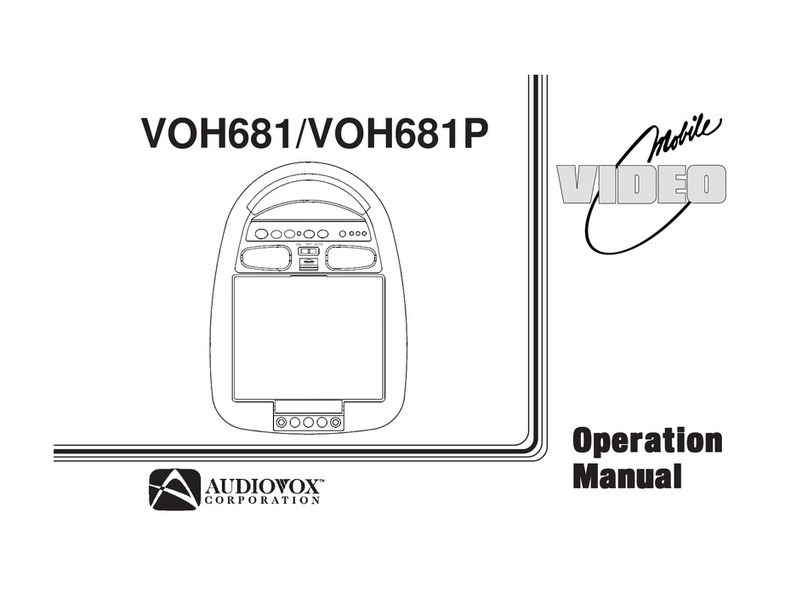 Audiovox VOH681 User manual