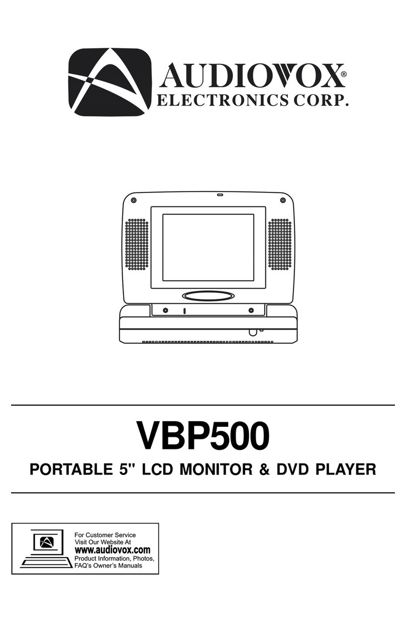Audiovox VBP500 User manual