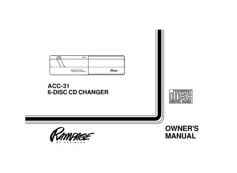 Audiovox Rampage ACC-31 User manual