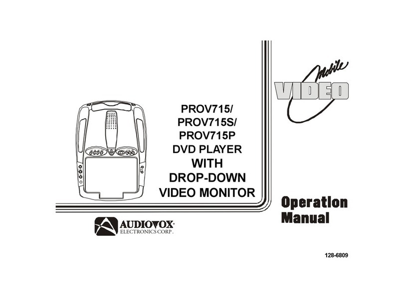 Audiovox PROV715 User manual