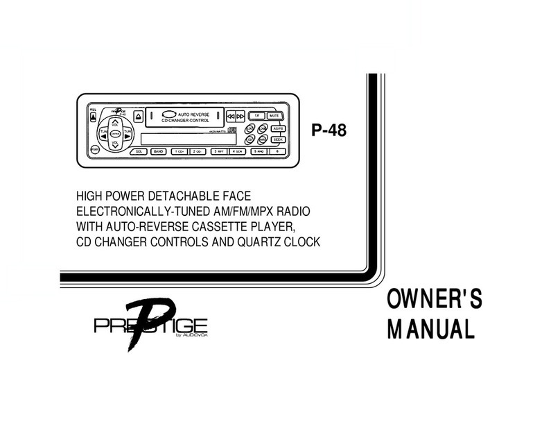 Audiovox Prestige P-48 User manual