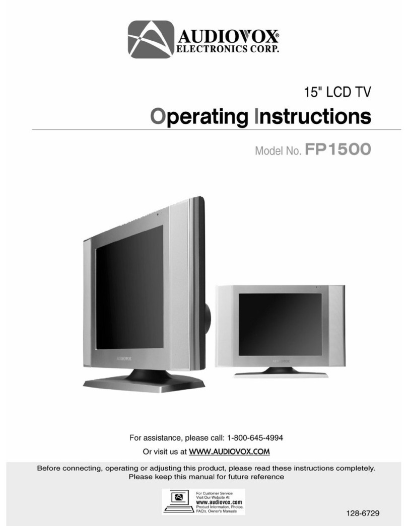 Audiovox FP1500 - annexe 1 User manual
