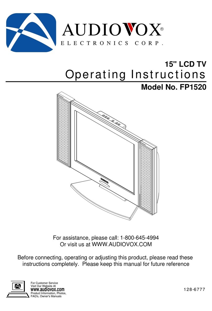 Audiovox FP1520 User manual