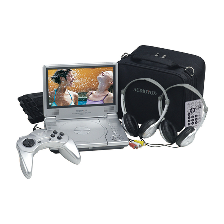 Audiovox D1812PKG - 8" Portable DVD Player D1812pk instruction manual