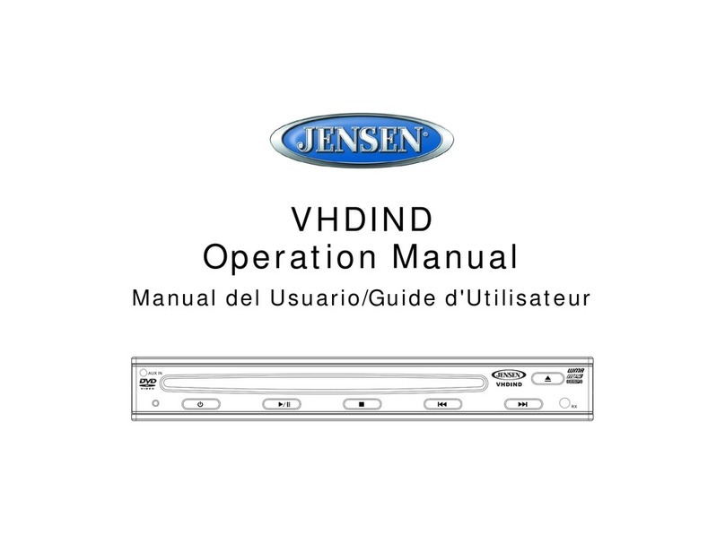 Audiovox VOD85 - DVD Player With LCD Monitor User manual
