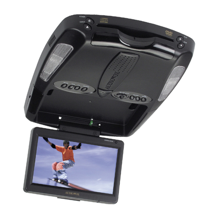Audiovox VOD715 - DVD Player With LCD Monitor installation guide