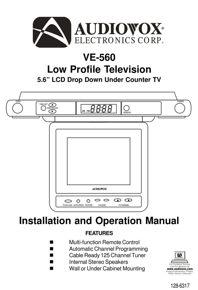 Audiovox VE-560 User manual Audiovox VE-560 User manual
