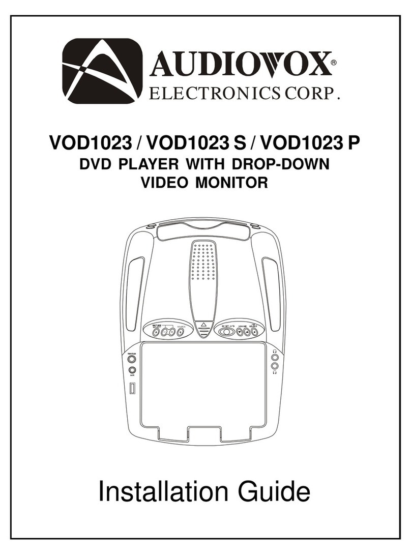 Audiovox VOD1023 - 10.2 Inch Dropdown Mobile Video... User manual
