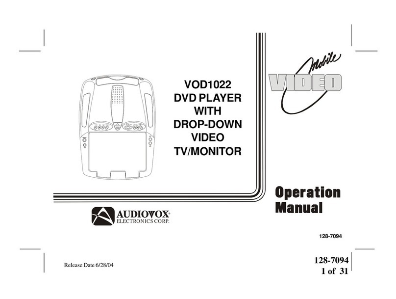 Audiovox VOD1022 Operation manual