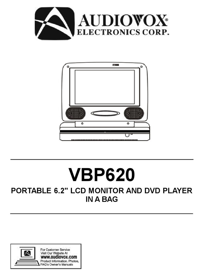 Audiovox VBP620 instruction manual