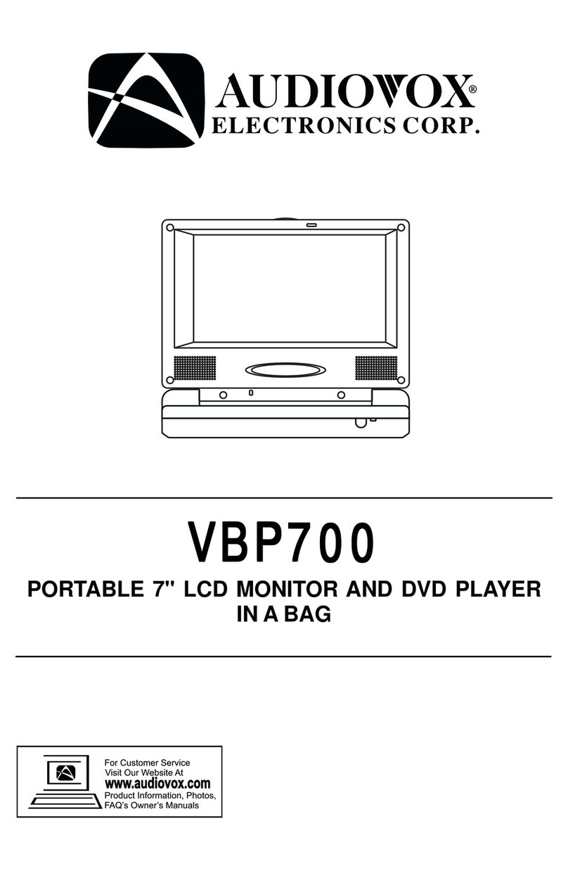 Audiovox VBP700 instruction manual